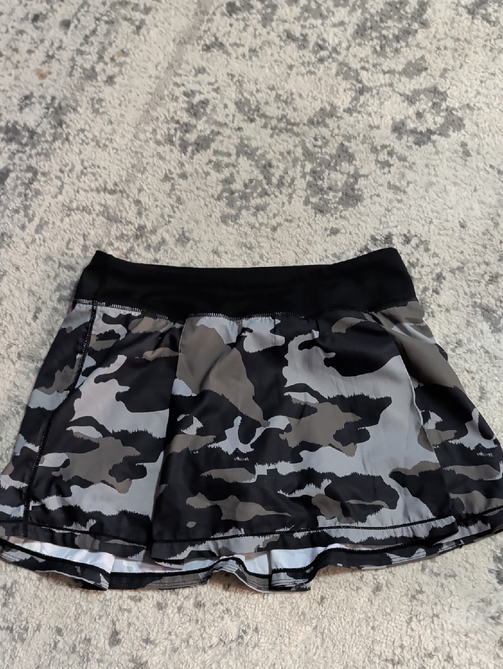 Mono B Black & Gray Camo Skater Skirt